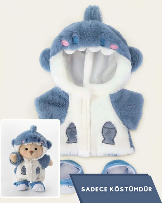 CandyClasp Blue Shark Puffy Costume